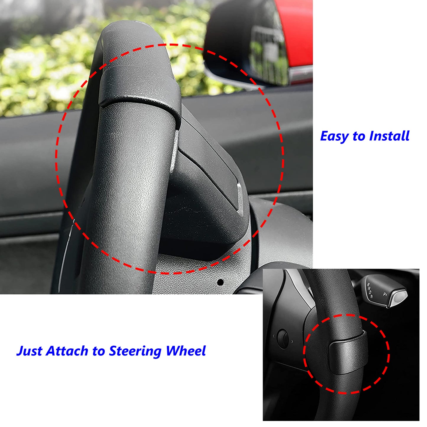 Steering Wheel Weight for Tesla Model 3 Y FSD Autopilot Counterweight Ring Counter Weight Booster for Assisted Driving (style 2)