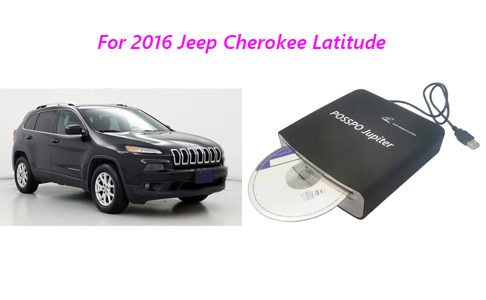 POSSPO Jupiter CD DVD Player for Jeep Cherokee Latitude, Portable Exte