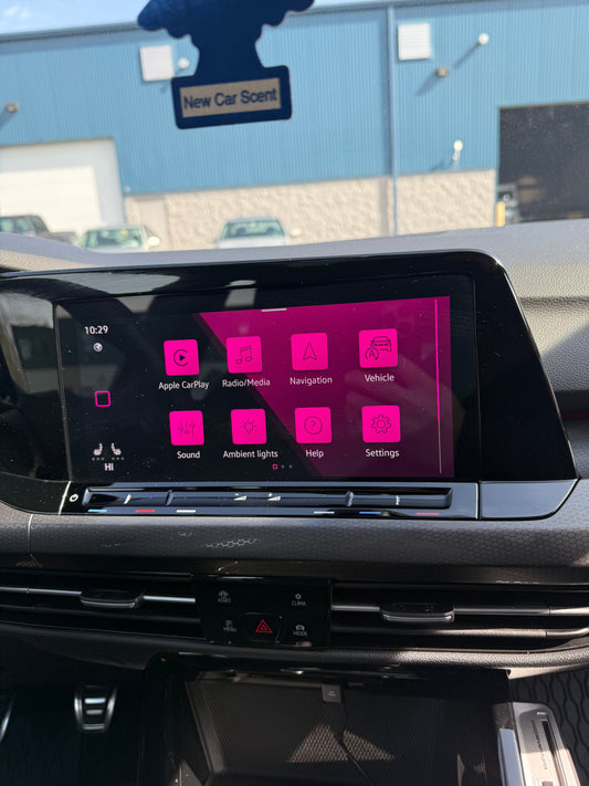 POSSPO Jupiter USB CD player installed in 2024 Volkswagen Golf GTI center console